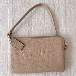 Coach Tan Wristlet/ Wallet